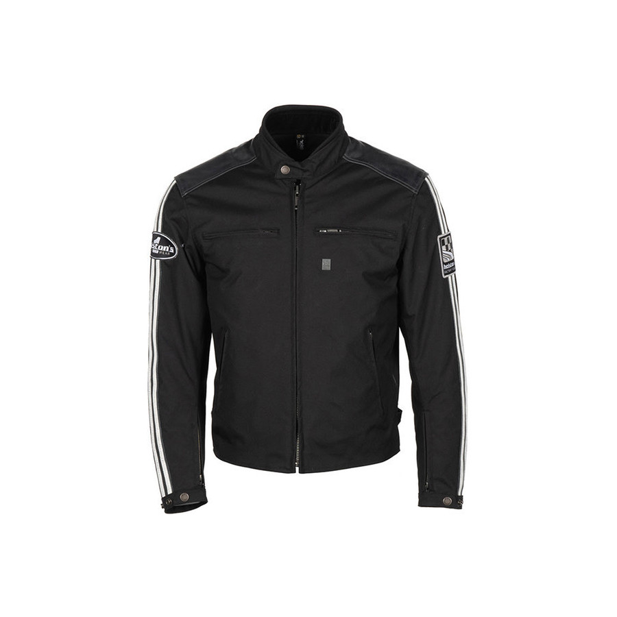 BLOUSON ACE TISSU-CUIR - HELSTONS