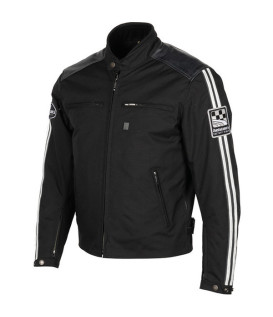 BLOUSON ACE TISSU-CUIR - HELSTONS