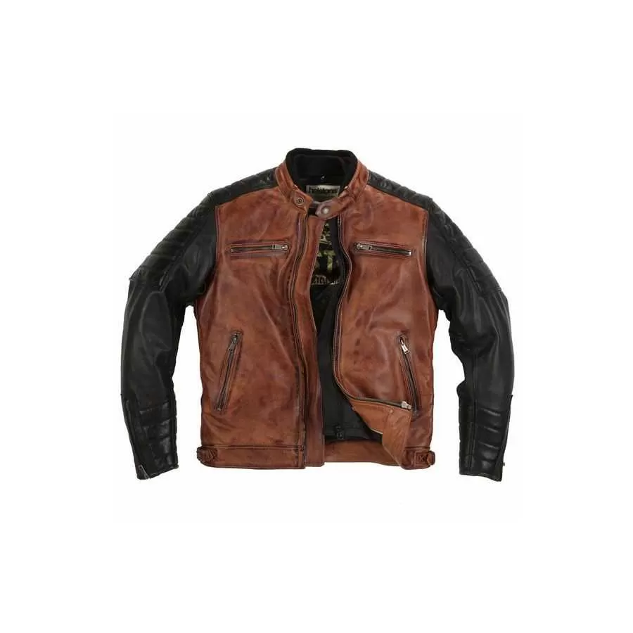 BLOUSON CRUISER CUIR RAG - HELSTONS