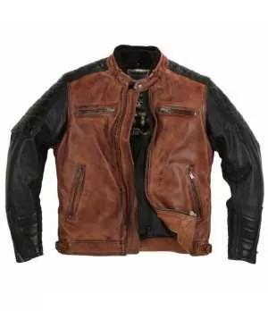 BLOUSON CRUISER CUIR RAG - HELSTONS