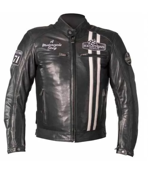 BLOUSON INDY CUIR RAG - HELSTONS