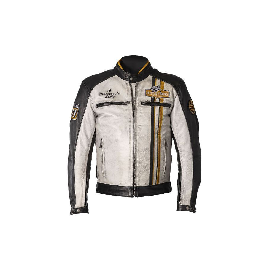 BLOUSON INDY CUIR RAG - HELSTONS