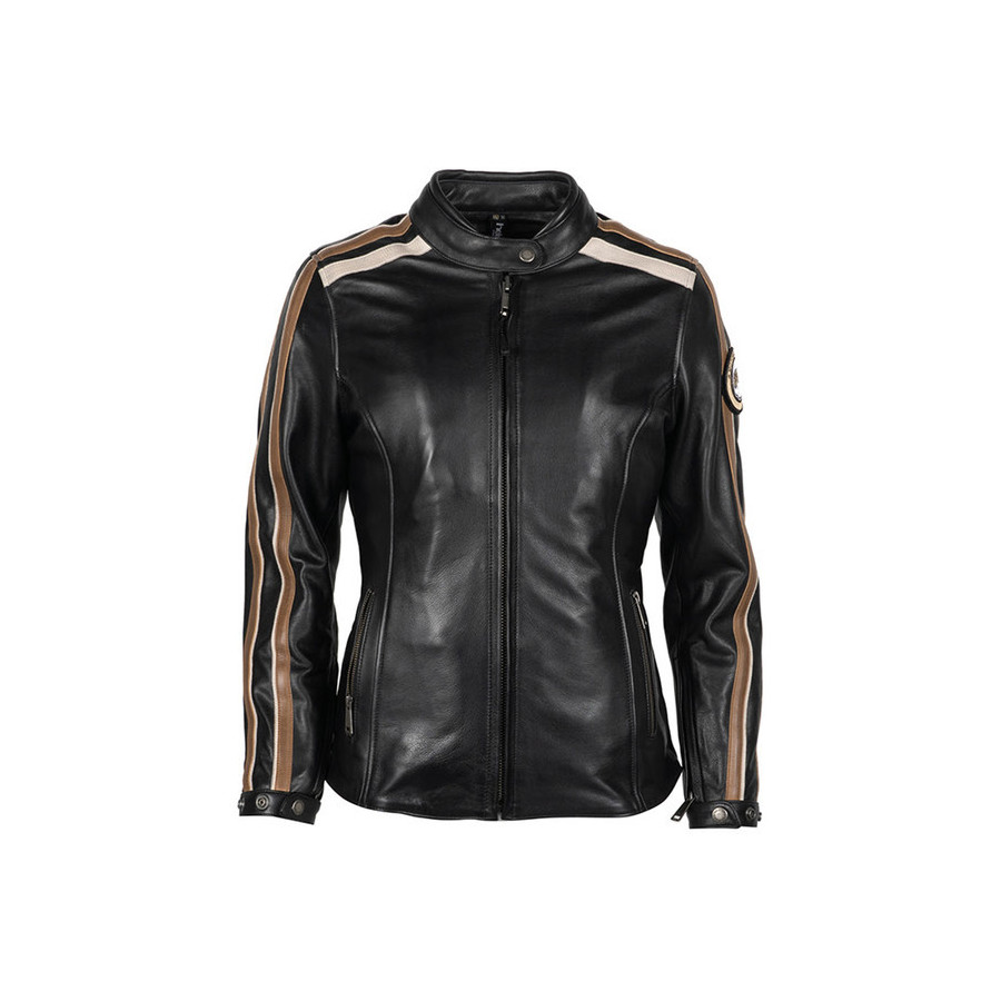 BLOUSON JADE CUIR RAG - HELSTONS