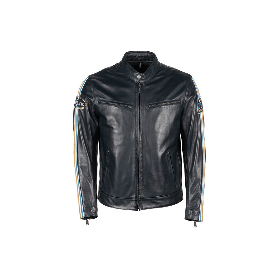 BLOUSON RACE CUIR ANILINE - HELSTONS