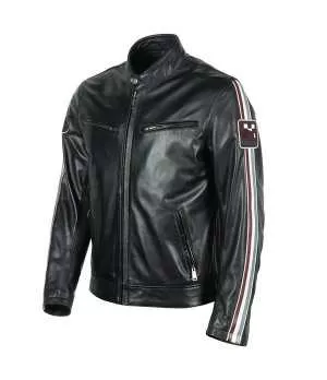 BLOUSON RACE CUIR ANILINE - HELSTONS
