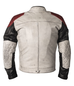 BLOUSON TRACKER CUIR RAG - HELSTONS