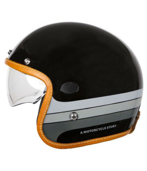 CASQUE JET MORA HELMET FIBRE DE CARBONE - HELSTONS