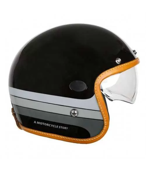 CASQUE JET MORA HELMET FIBRE DE CARBONE - HELSTONS